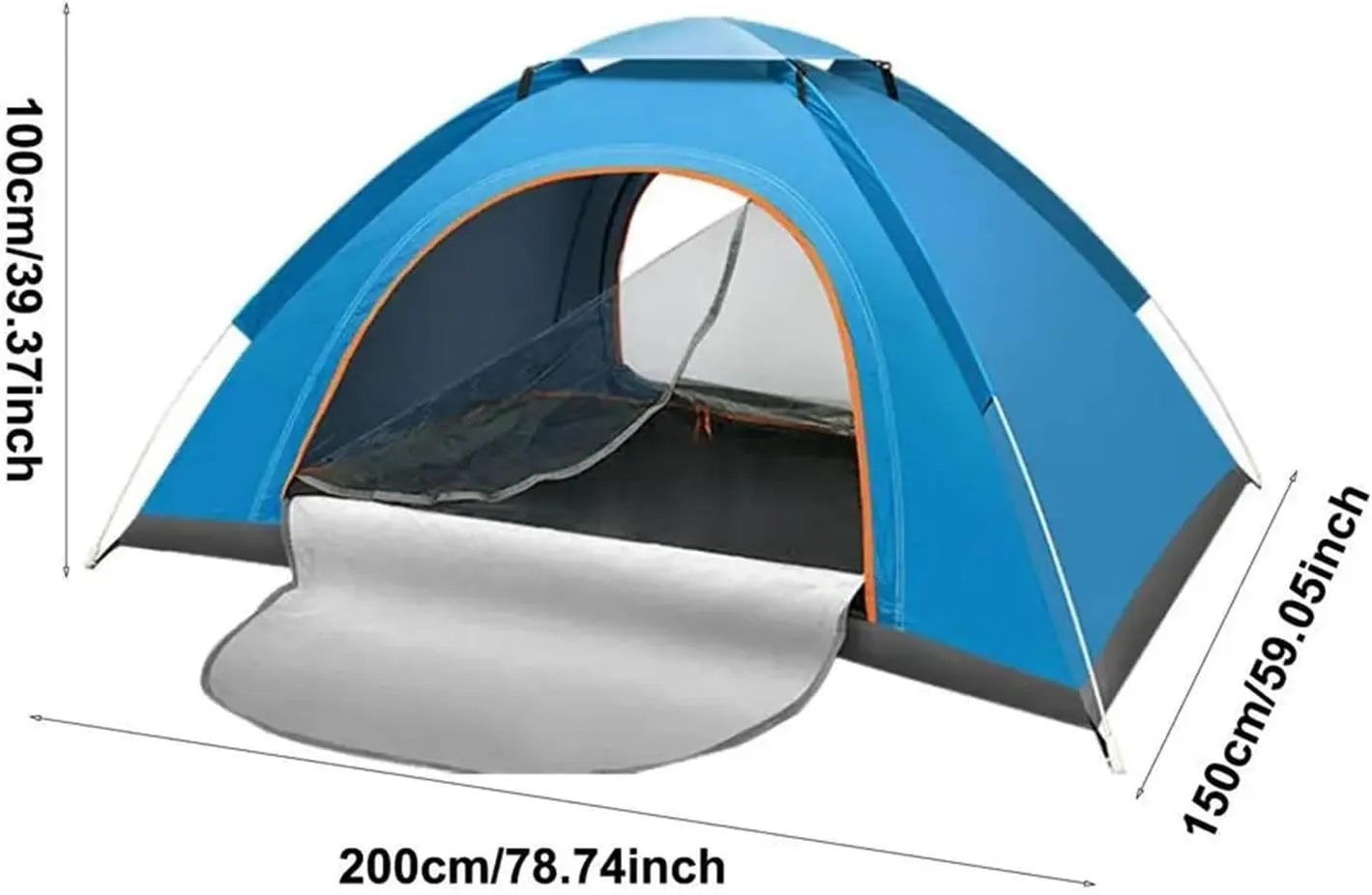 Pop Up Tents Automatic Instant Pop Up Tent Potable Beach Tent Dome Tent Automatic Camping Travel Tent Lightweight Camping Tent for Traveling Adult Pop Up Tent(Blue)
