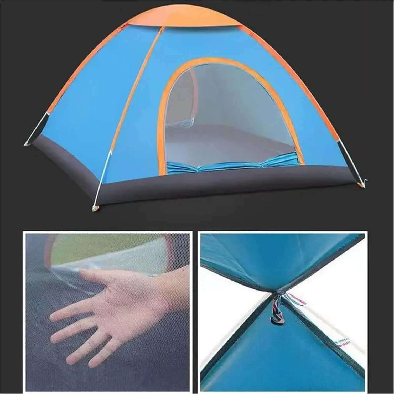 Pop Up Tents Automatic Instant Pop Up Tent Potable Beach Tent Dome Tent Automatic Camping Travel Tent Lightweight Camping Tent for Traveling Adult Pop Up Tent(Blue)