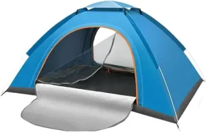 Pop Up Tents Automatic Instant Pop Up Tent Potable Beach Tent Dome Tent Automatic Camping Travel Tent Lightweight Camping Tent for Traveling Adult Pop Up Tent(Blue)