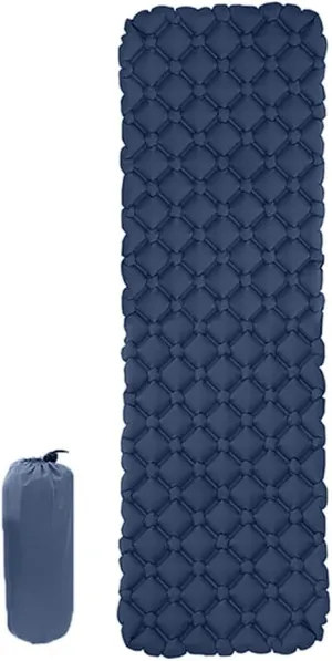 Portable Camping Mat Ultralight Inflatable Mattress TPU Proof Outdoor Tent Travel Folding Bed Sleeping Pad (Color : 04)