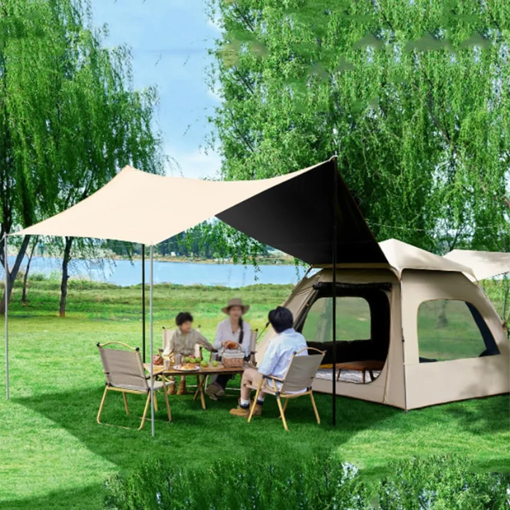 Portable Camping Tent Waterproof Windproof Pop Up Automatic Dome Beach Tents, Lightweight Double Layer Carrying Bag for Family Backpacking Hiking Mountaineering Weekend Trips