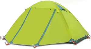 Portable Campitent 2 Person Family Tent Double Layer Outdoor Tent Waterproof Windproof Anti-for All Seasons Hikibeach Outdoor/Green/a