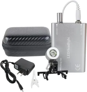 Portable Dental LED Headlight, Dentist Headlamp Head Light Lamp with Universal Clip for Dental Surgical Medical Binocular Loupe