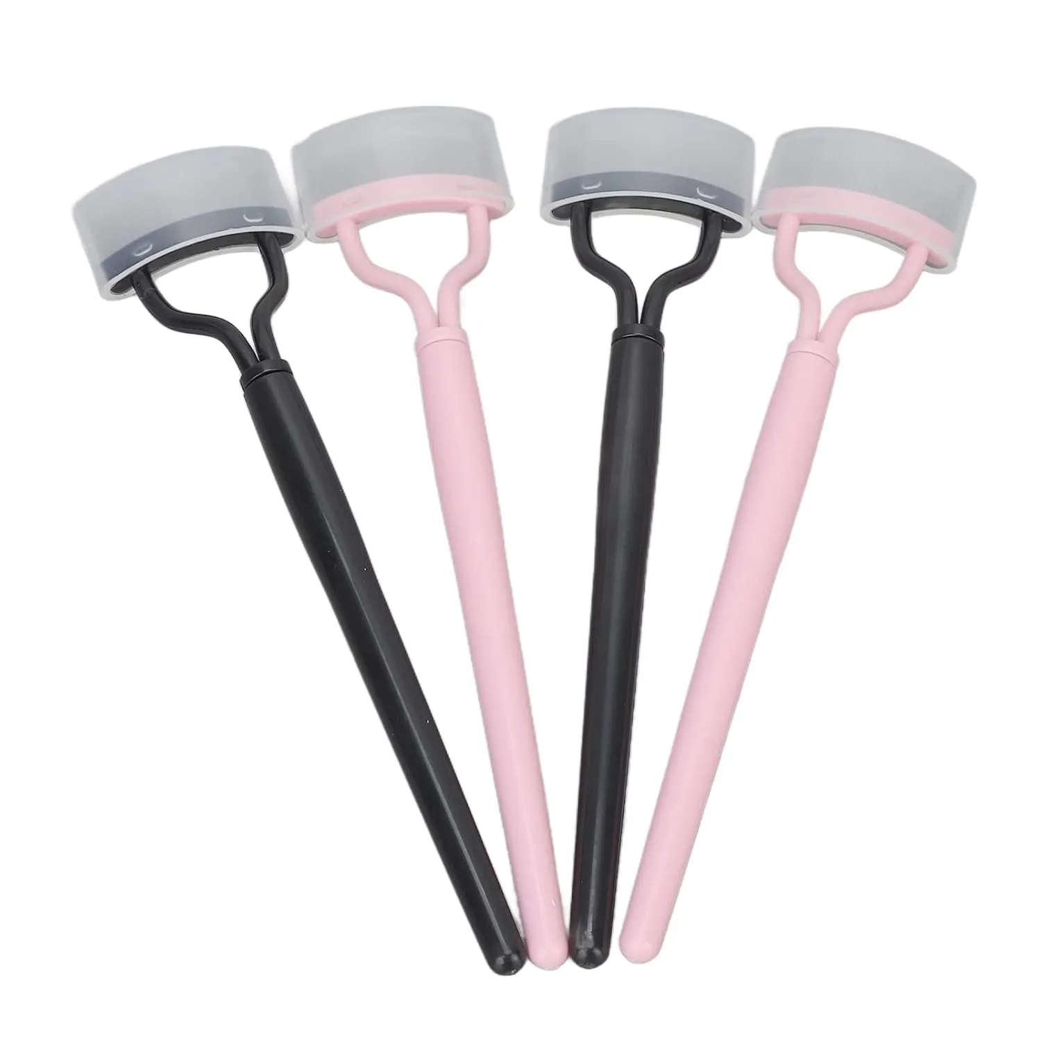 Portable Mascara Eyelash Separator Comb Set Stainless Steel Lash Definer Brush with Cover, Essential Cosmetic Tool 4pcs