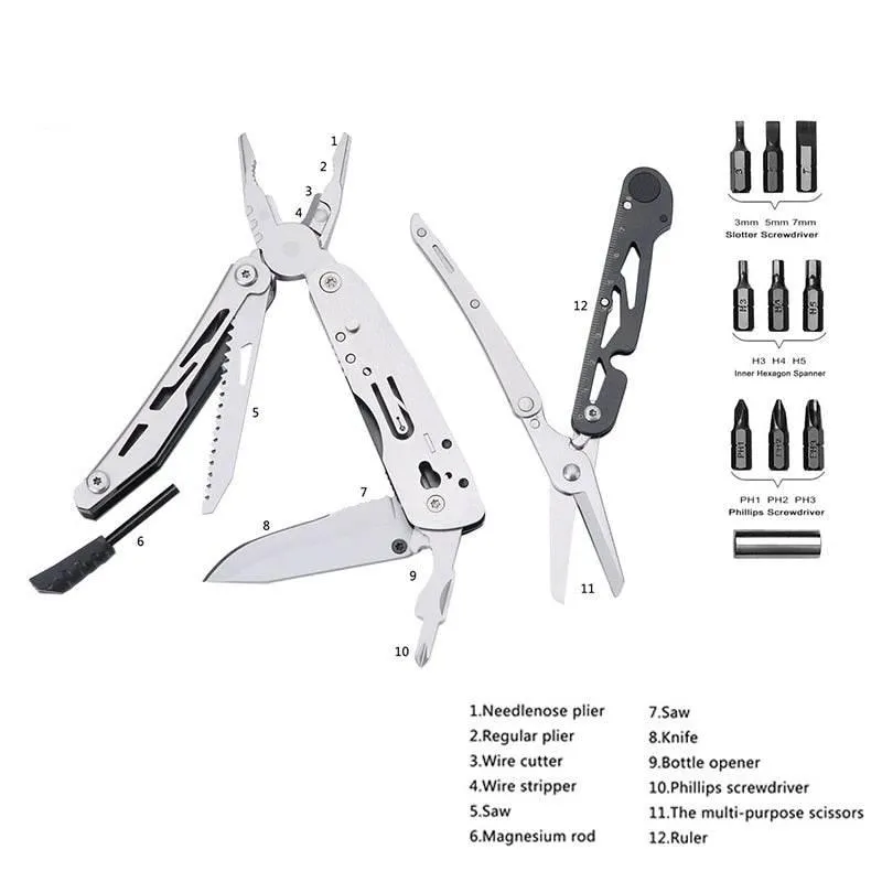 Portable Multi-Tool - Compact Camping Emergency Tool