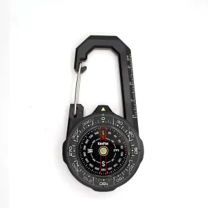 Portable Outdoor Navigation Compass Tools, for Camping, Hiking and Other Outdoor Activities Durable,Meet Different Needs Design Waterproof Carabiner Outdoor Compass (Color : C)