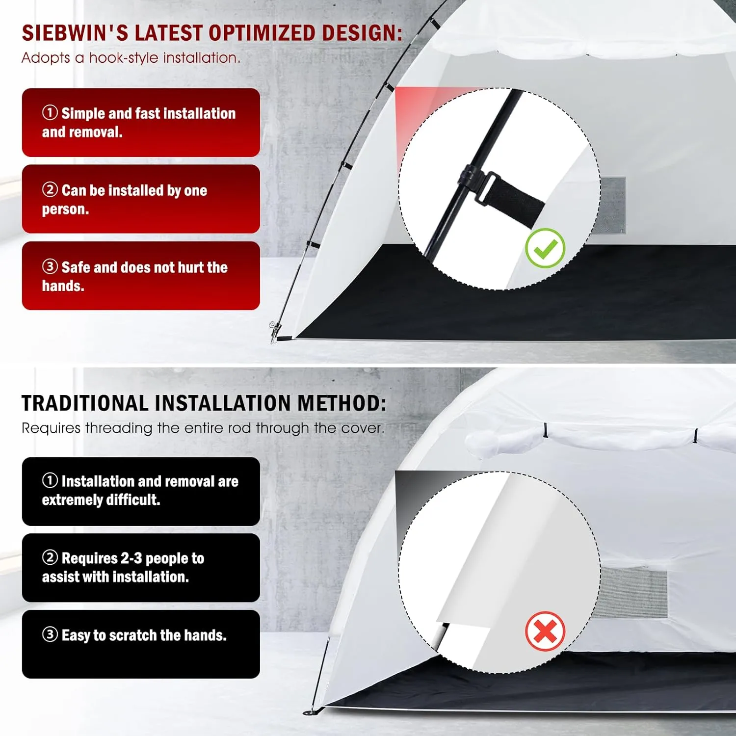 Portable Paint Booth Tent,Siebwin 10(L) x10(W) x6.3(H) ft Spray Paint Tent with Built-in Floor & Mesh Screen & Windproof Hooks, Painting Tent Station for Furniture DIY Hobby Tool, Spray Paint Shelter