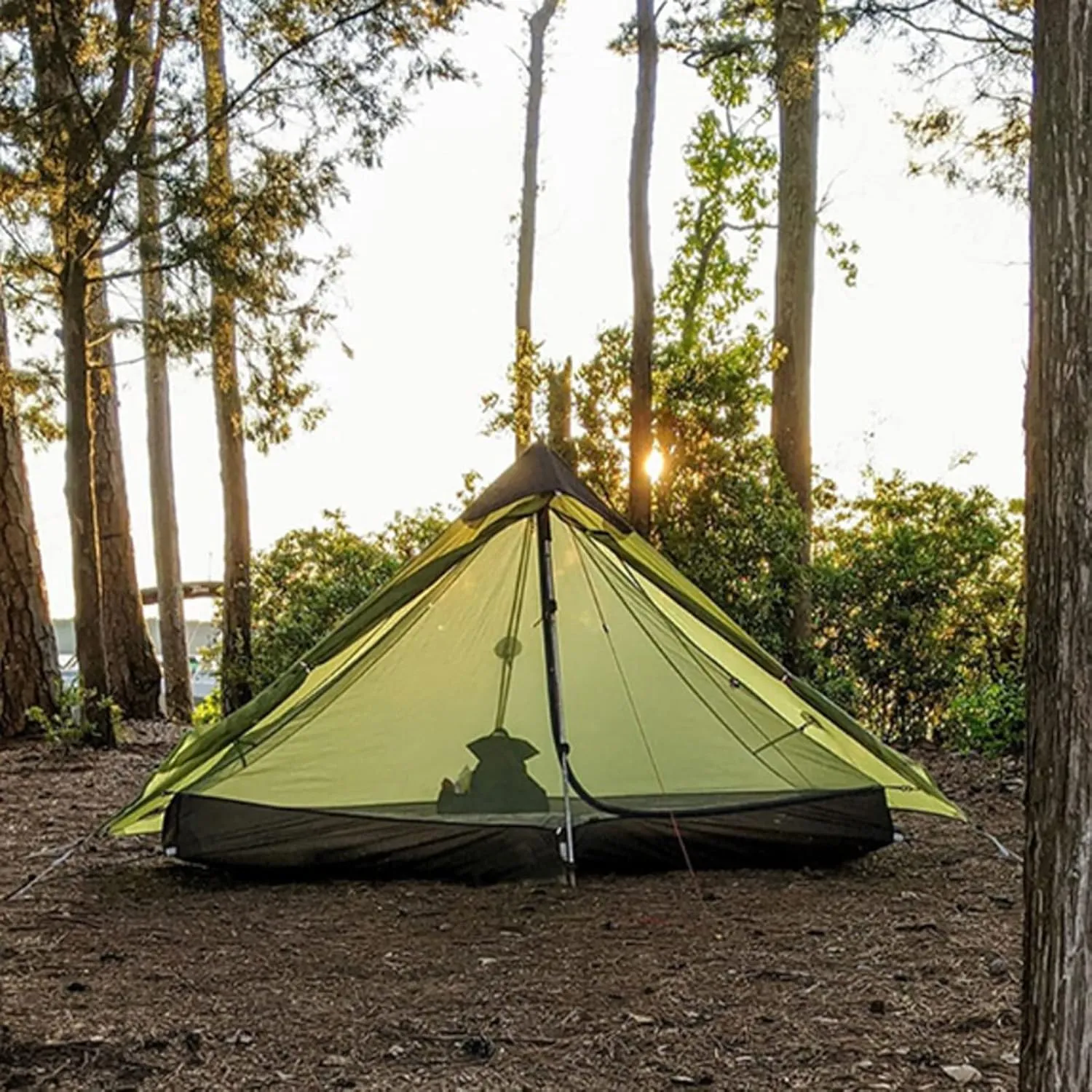 Portable Tent,Outdoor Tent, Camping Tent 2 Person 1 Person Outdoor Ultralight Camping Tent 3 Season 4 Season Professional 15D Silnylon Rodless Tent