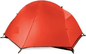 Portable Ultralight Tent Waterprof 4000  Tents Double Layer Outdoor Camping Travel Tent Camping Tents Change Clothes Tent (Color : Red, Size : 1)