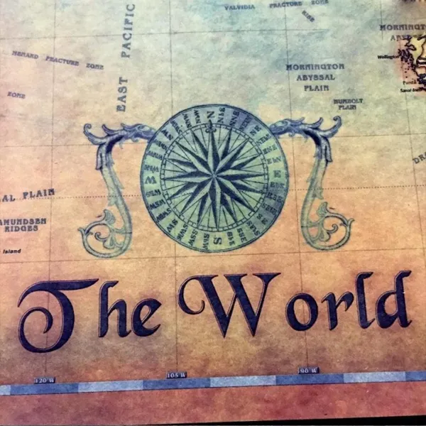 Poster Shockproof Nautical Waterproof Vintage Map World