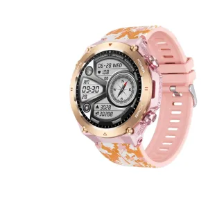 Premium Outdoor Smartwatch for Men – Waterproof 1ATM, GPS, Compass, Altitude, Barometric Pressure, Health Monitoring, 650mAh Battery, Bluetooth Call, Fitness Tracker