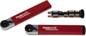 Prestacycle Bike Pocket Ratchet w/8 Bit Sizes inside handle