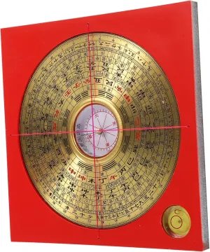 PRETYZOOM 1 Set Chinese Ancient Copper Compass Portable Luo Pan with Feng Shui Markings for Home Decor and Directional Guidance Elegant Craftsmanship and Compact Design