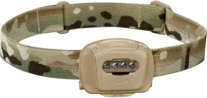 Princeton Tec Quad Tactical Headlamp with 4 Ultrabright RGB LEDs and 78 Lumens, IPX7 Water Resistance, Essential for Camping, Paddling, Trade Work, & Safety Preparedness, Multicam