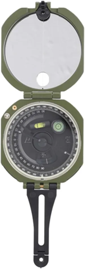 Professional Outdoor High Accuracy Geological Compass, Waterproof Fluorescent Dial, Multifunctional with Magnetic Declination Adjuster, Aluminum Alloy for Orienteering, Adventure