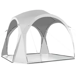 Professional title: "Portable 11 x 11 Feet Patio Sun Shade Shelter Canopy Tent with UPF 50  Protection for Outdoor Beach Activities - White"