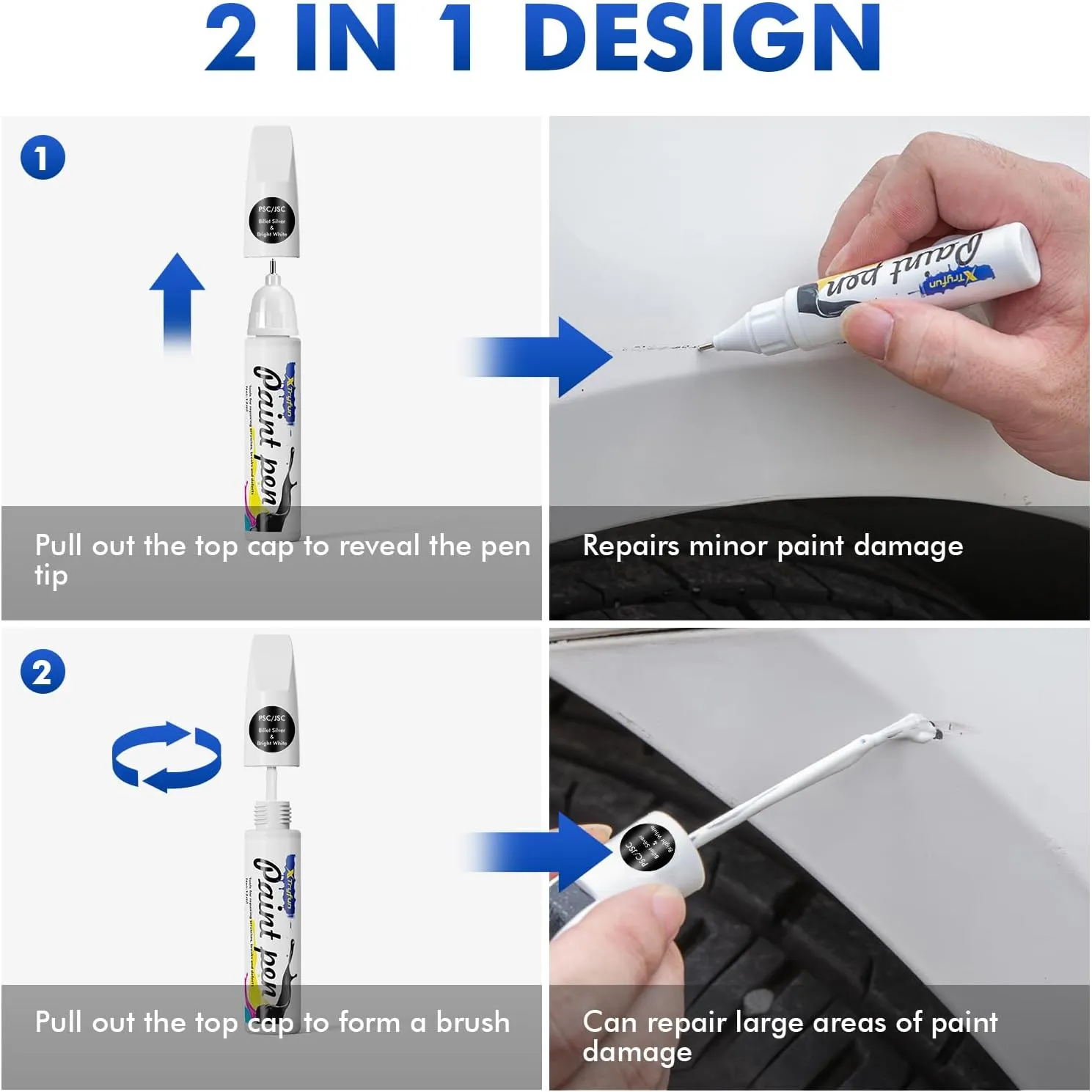 PSE/SSE Silver Zynith Touch Up Paint Compatible with Jeep, DIY Car Paint Scratch Repair, Automotive Paints, Quick & Easy Fix Scratch Repair for Grand Cherokee/Compass/Grand Wagoneer/Wrangler