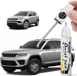 PSE/SSE Silver Zynith Touch Up Paint Compatible with Jeep, DIY Car Paint Scratch Repair, Automotive Paints, Quick & Easy Fix Scratch Repair for Grand Cherokee/Compass/Grand Wagoneer/Wrangler