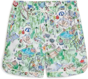 PUMA Mens The Fairgrounds Resort Drawstring Shorts Basketball Casual Bottoms Casual Drawstring - Multi - Size L