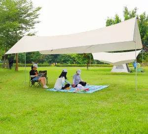 R2Depot Camping Sun Shelters UV Protection, Waterproof, 8 People Beach Tent with Multi-Purpose Travel Bag (Rectangular 16.5 x 10ft)
