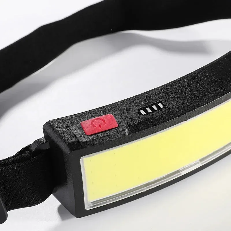 Rechargeable LED Headlamp with Built-in Battery, Type-C, Waterproof, for Outdoor Fishing and Camping