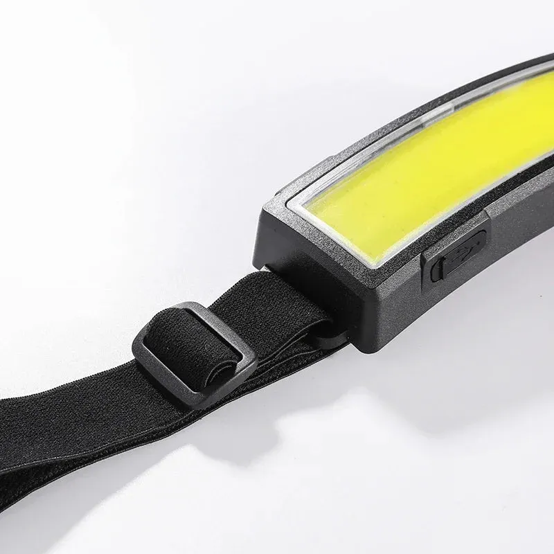Rechargeable LED Headlamp with Built-in Battery, Type-C, Waterproof, for Outdoor Fishing and Camping