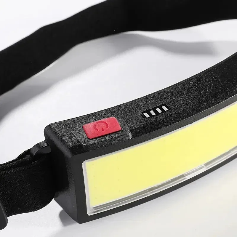 Rechargeable LED Headlamp with Built-in Battery, Type-C, Waterproof, for Outdoor Fishing and Camping