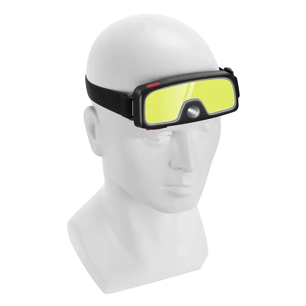 Rechargeable LED Headlamp with Built-in Battery, Type-C, Waterproof, for Outdoor Fishing and Camping