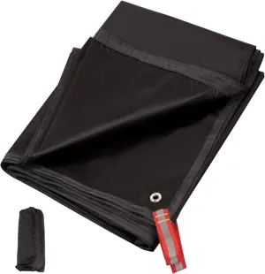 REDCAMP 2000mm PU Waterproof Tent Footprint, Ultralight 95''x87'' Black for 4-5 Person Camping, Hiking