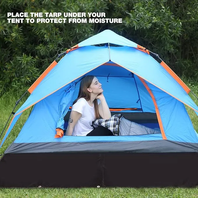 REDCAMP Ultralight Tent Footprint - 95" x116'', 4 in 1 Multifunctional Waterproof Camping Tent Tarp for Camping, Hiking and Survival Gear, Lightweight and Compact