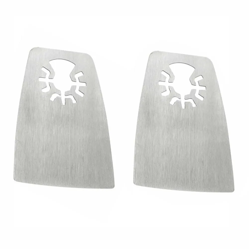 Replacement 2 Pack 52mm Flat Cut Stainless Steel Scraper Fits for Fein Multimaster Dremel Bosch Craftsman Ridgid Oscillating Tools for Versa Tool MB1N
