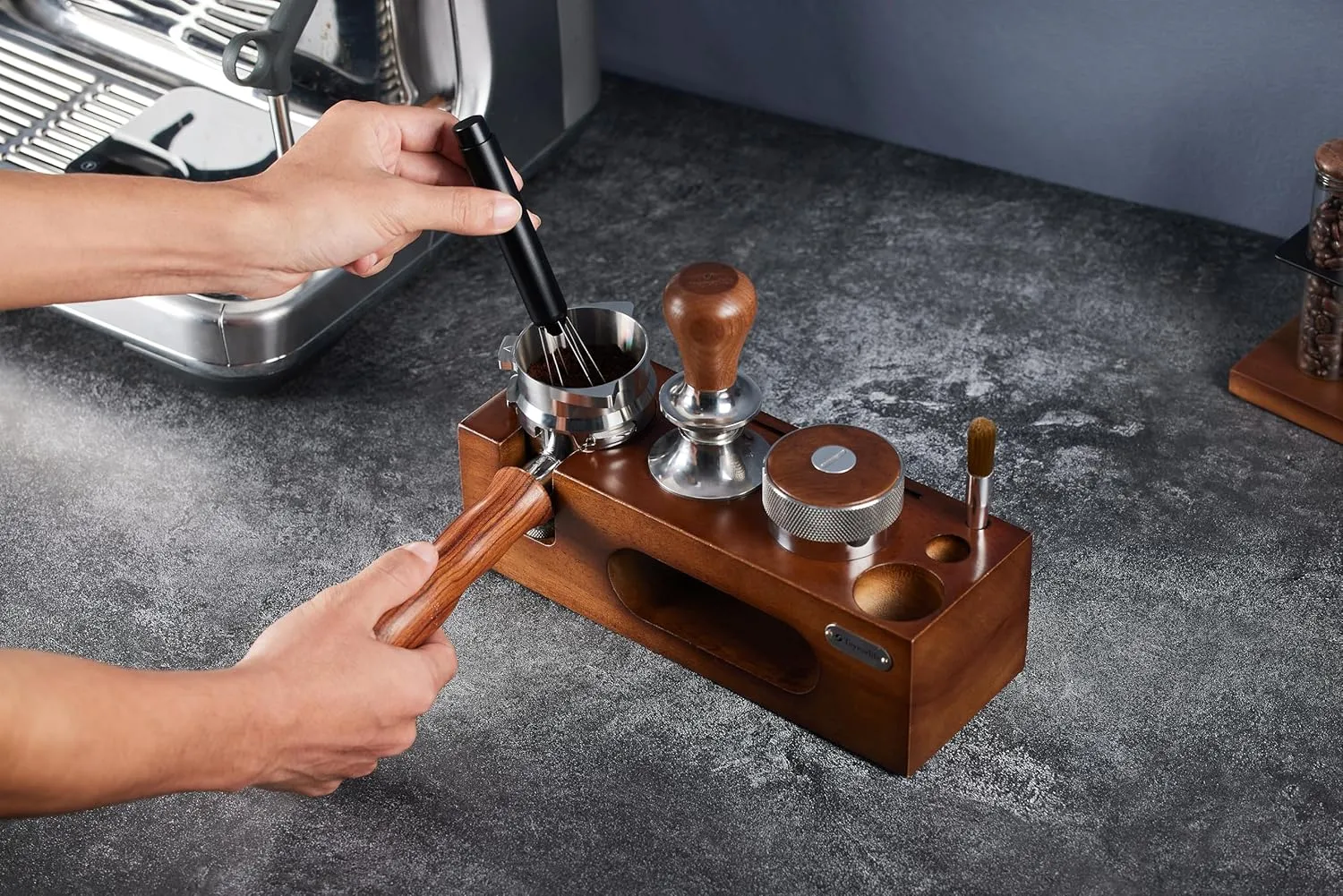 Retractable Espresso WDT Tool