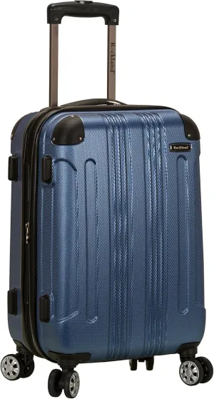 Rockland London Hardside Expandable Luggage with Spinner Wheels, Blue, Carry-On 20-Inch