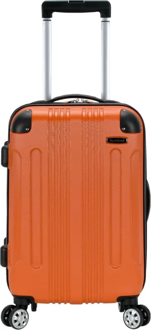 Rockland London Hardside Expandable Luggage with Spinner Wheels, Orange, Carry-On 20-Inch
