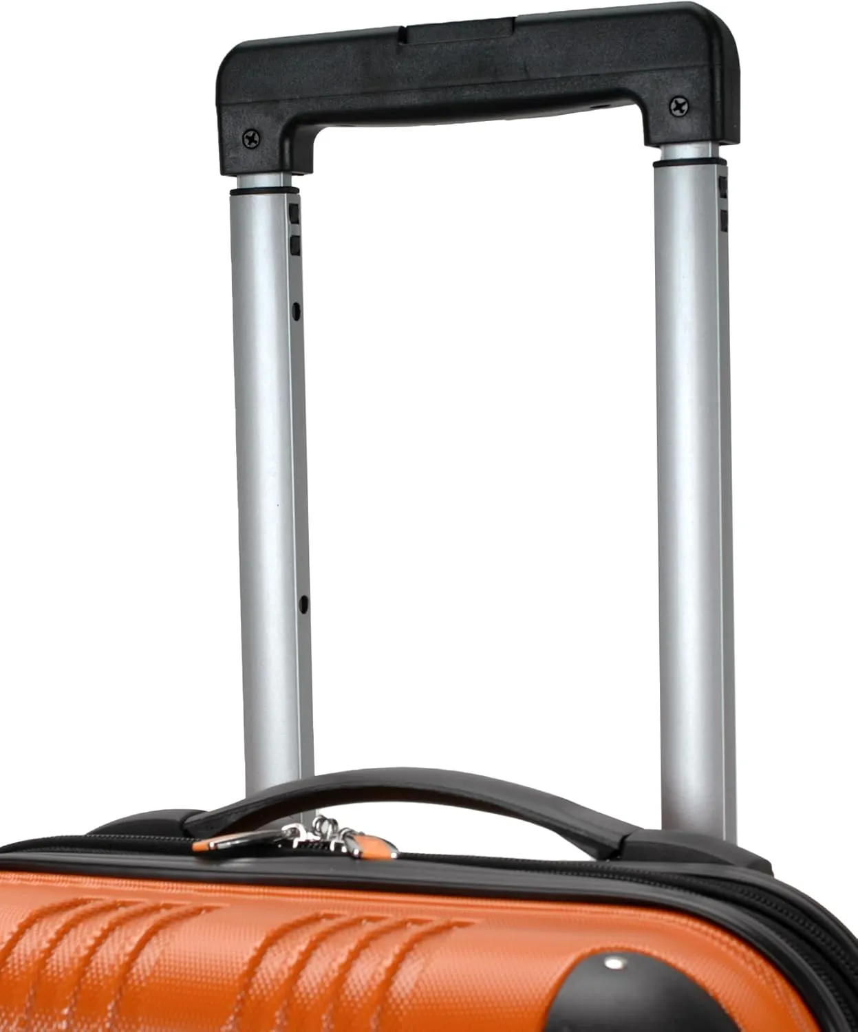 Rockland London Hardside Expandable Luggage with Spinner Wheels, Orange, Carry-On 20-Inch