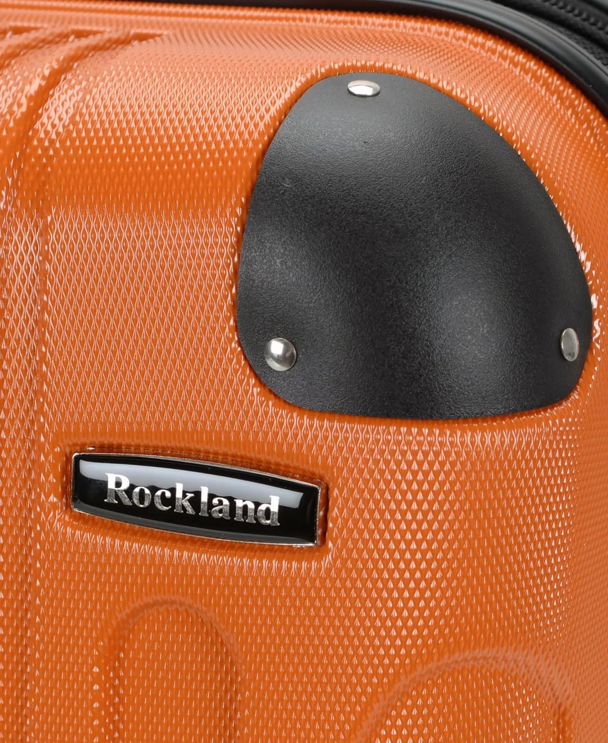 Rockland London Hardside Expandable Luggage with Spinner Wheels, Orange, Carry-On 20-Inch