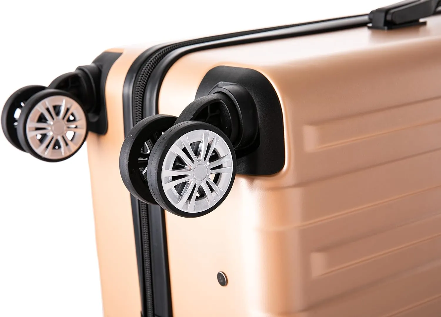 Rockland Paris Hardside Luggage with Spinner Wheels, Champagne, 3-Piece Set (20/24/28)