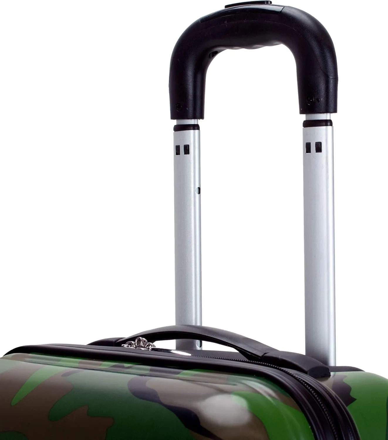 Rockland Safari Hardside Spinner Wheel Luggage, CAMO, 3-Piece Set (20/24/28)