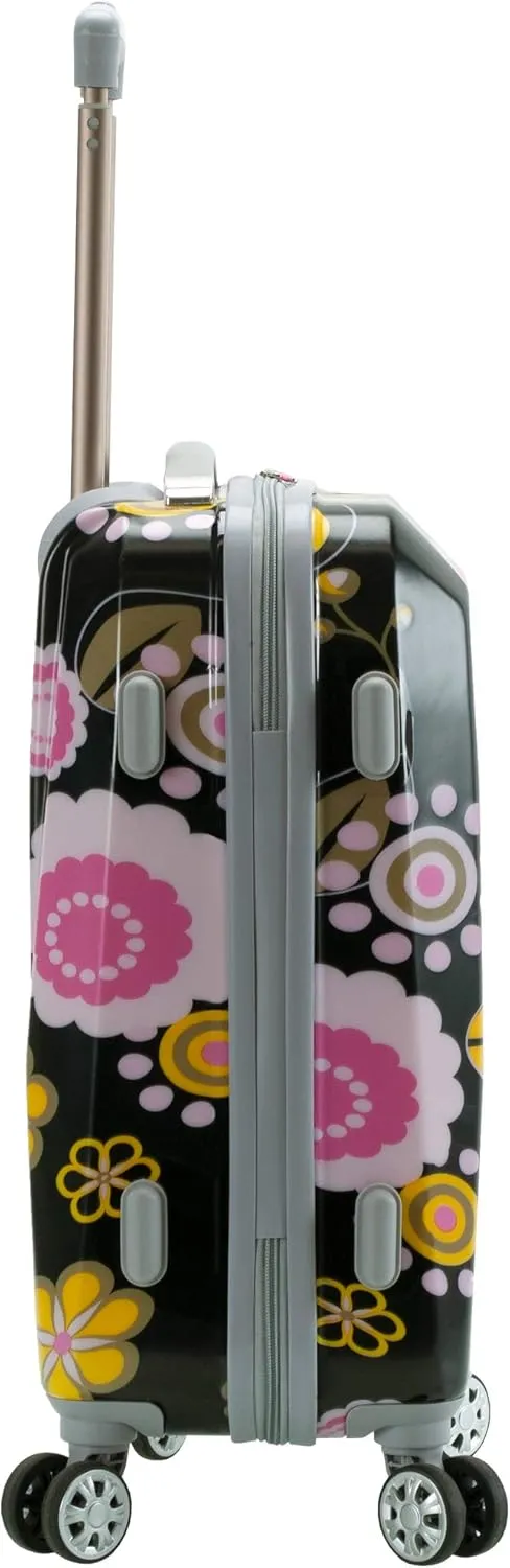 Rockland Vision Hardside Spinner Wheel Luggage, Pucci, Carry-On 20-Inch