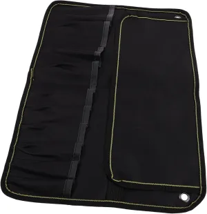 Roll Motorcycle Kit Mechanical Tool Bag Handlebar Tool Bag Multi-function Tool Bag Multi-pocket Tool Bag Cardboard Connector Key Tray Portable Tool Bag Black 600d Oxford Cloth