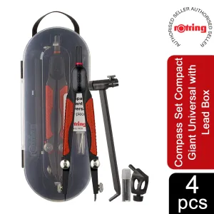 Rotring Compass Set Compact Giant Universal with Lead Box 676560