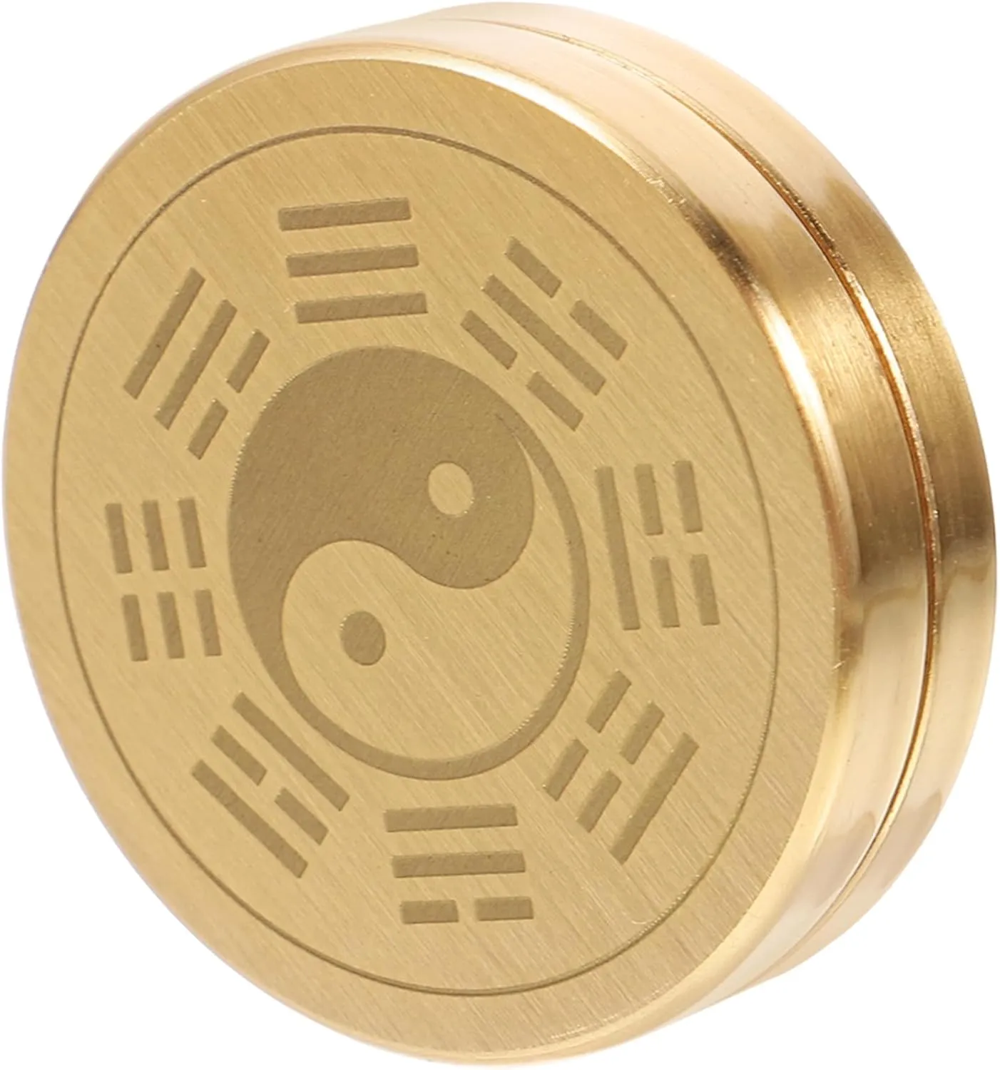 Round Compass Chinese Portable Vintage Lid for Feng Shui Traditional Art