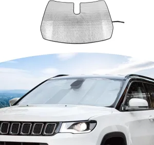 RT-TCZ for Compass Windshield Sun Shade Visor Mat Sunshade for Jeep Compass 2017 2018 2019 2020 2021 2022 2023 up
