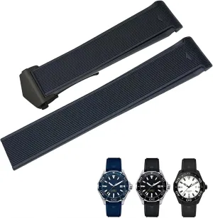 Rubber Watch Strap for Tag Heuer CARRERA AQUARACER 300 WAY201A WAY211C watchband Watch Accessories