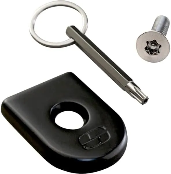 Saddlemen Black Fender Tab Cover & ATAB 1/4"-20 Seat Security Screw (8910B)