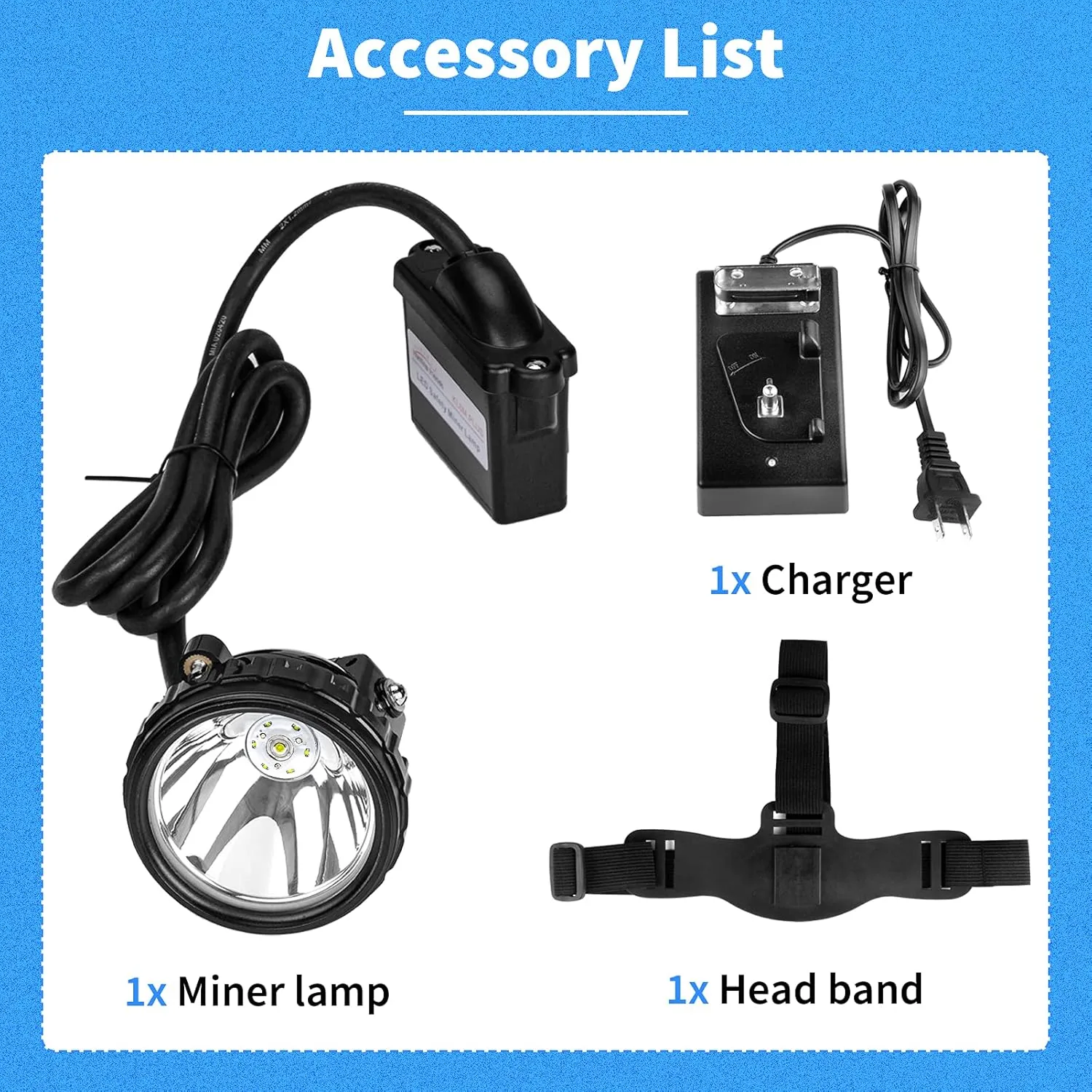 Safety Mining Light Professional Mining Headlamp 1 6 LED Coon Hunting Light Hard Hat Explosion Proof Mining Cap Lamp Waterproof Headlight for Outdoor (KL8M.Plus-Large Size)