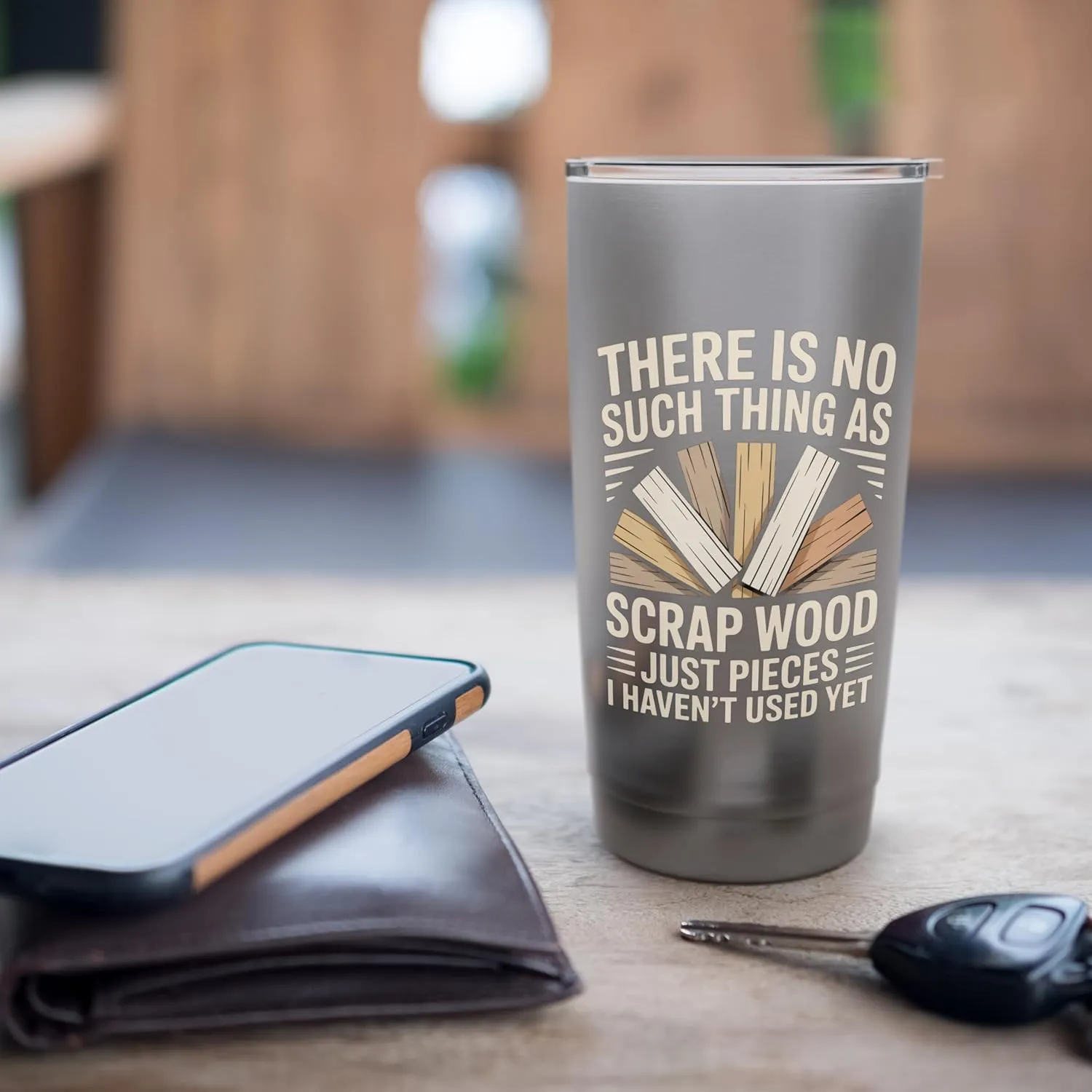 Scrap Wood Funny Woodworker Wood Carving Woodworking Stainless Steel Insulated Tumbler