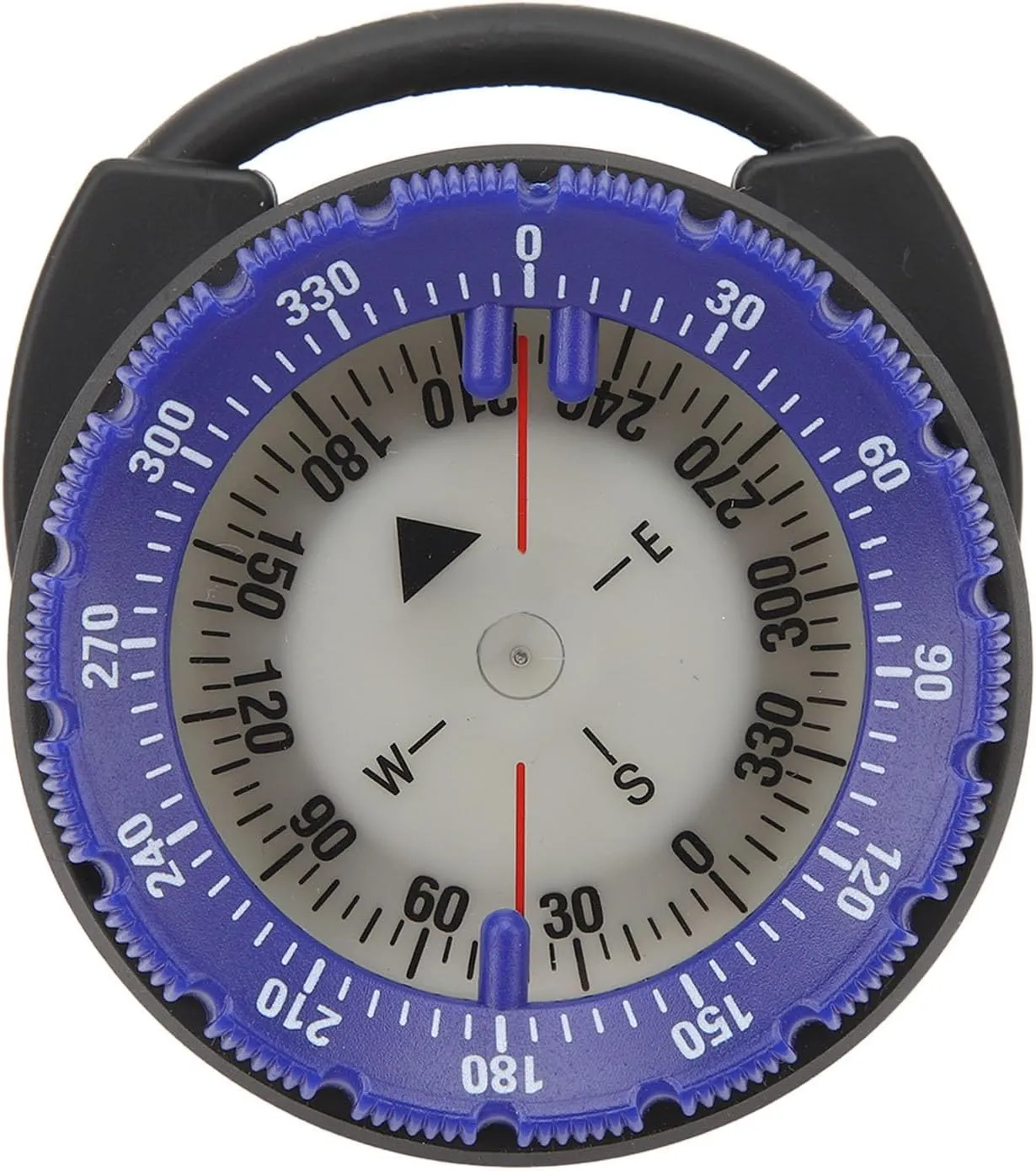 Scuba Diving Compass, Scuba Compass, Diving Compass, 50M Underwater Diving Compass, Magnetic Waterproof Divie Compass with Handle for Scuba Diving Water Sports (Blue)
