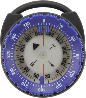 Scuba Diving Compass, Scuba Compass, Diving Compass, 50M Underwater Diving Compass, Magnetic Waterproof Divie Compass with Handle for Scuba Diving Water Sports (Blue)