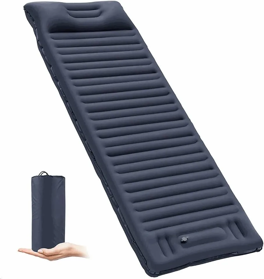 Self Inflatable Air Mattress Ultralight Hiking Camping Mat Thicken 10cm Sleeping Pad for Tent Backpacking Traveling Climbing (b)